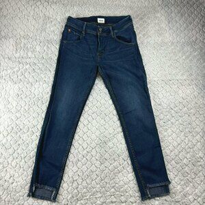 Hudson Womens Skinny Jeans Size 28 Dark‎ Wash Denim chewed hem